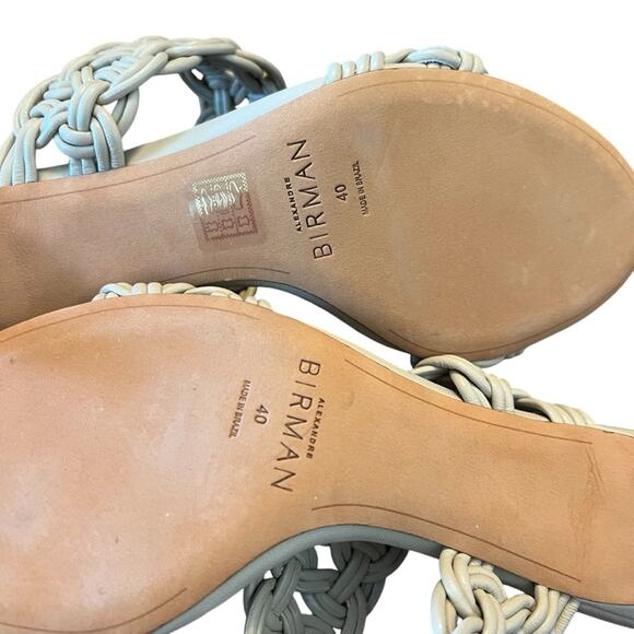 Alexandre Birman Sammy 50MM Braided Leather Sandals Slip On NEW EU 40 US 9 - Picture 11 of 13